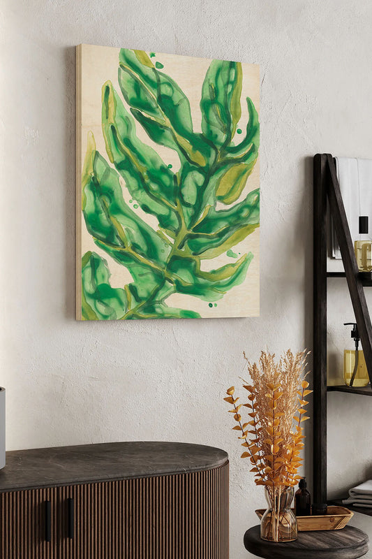 Parchment Palms III Wood Art Print - Oakavia