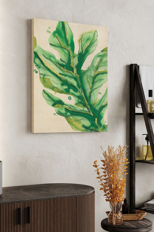 Parchment Palms IV Wood Art Print - Oakavia