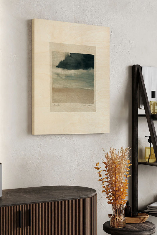 Storm Rolls In II Wood Art Print - Oakavia