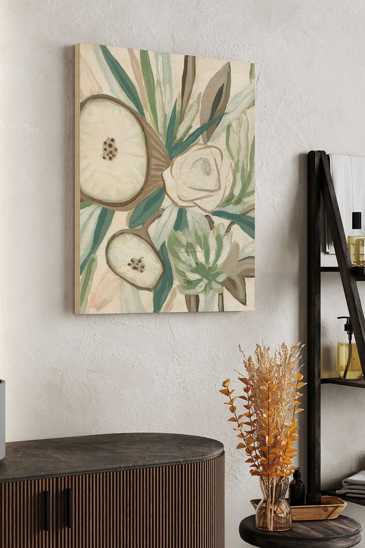 Sage Bouquet II Wood Art Print - Oakavia