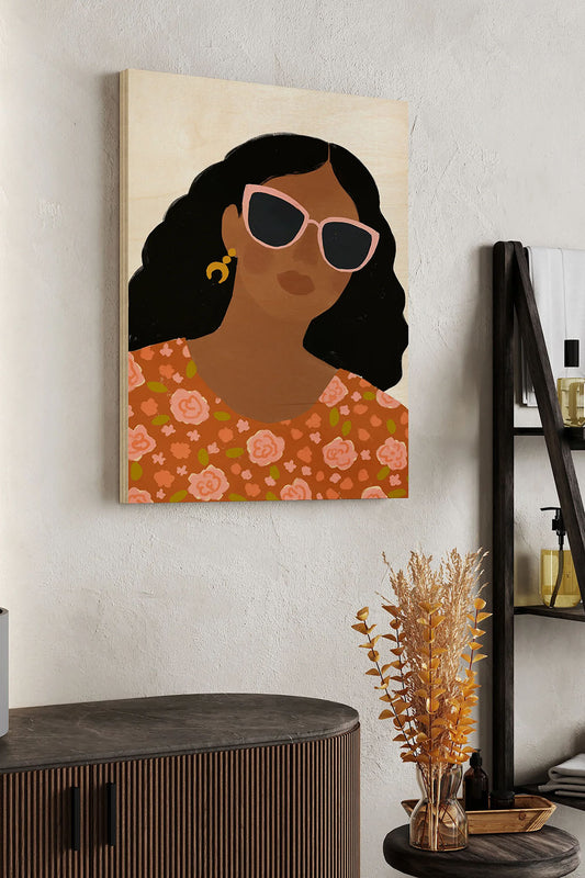 Sunnies I Wood Art Print - Oakavia