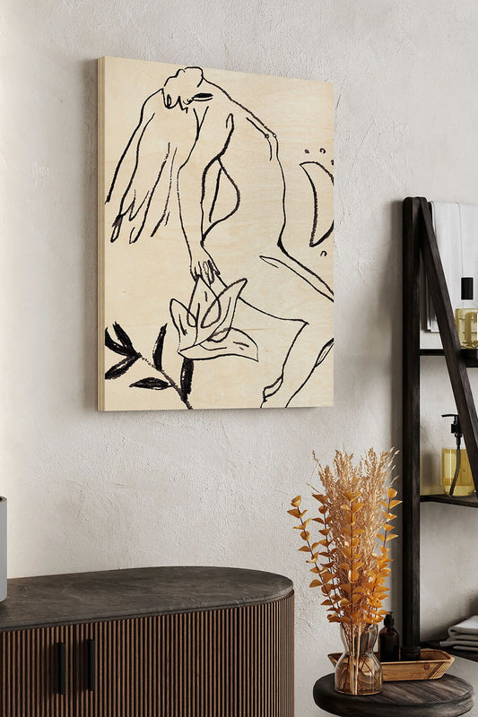 Lunar V Wood Art Print - Oakavia