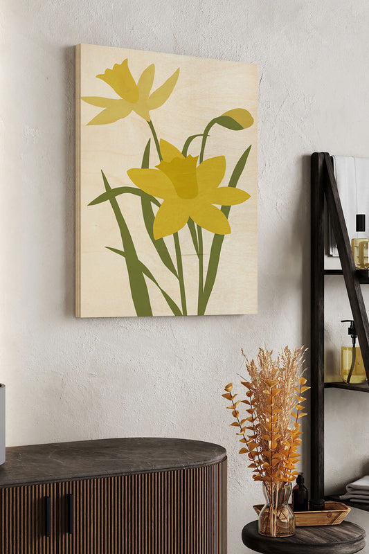 Graphic Botanic II Wood Art Print - Oakavia