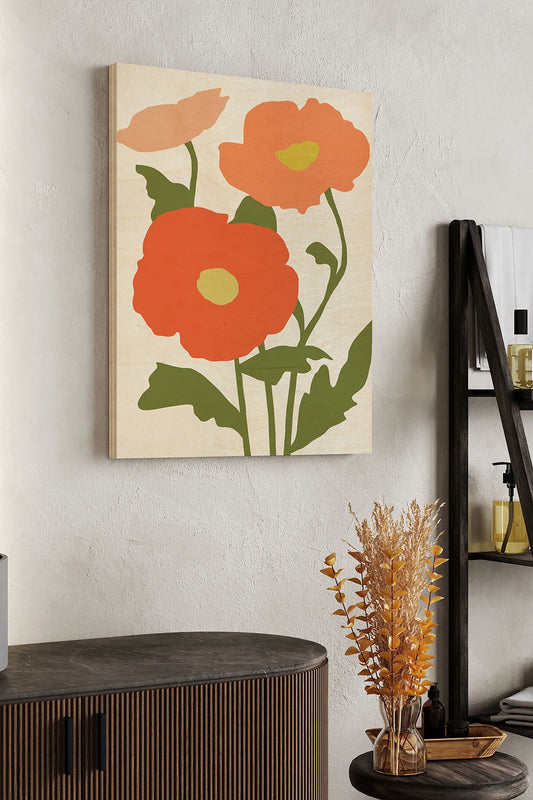 Graphic Botanic IV Wood Art Print - Oakavia