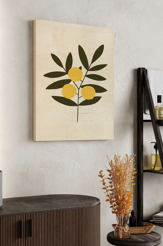 Trois Oranges I Wood Art Print - Oakavia