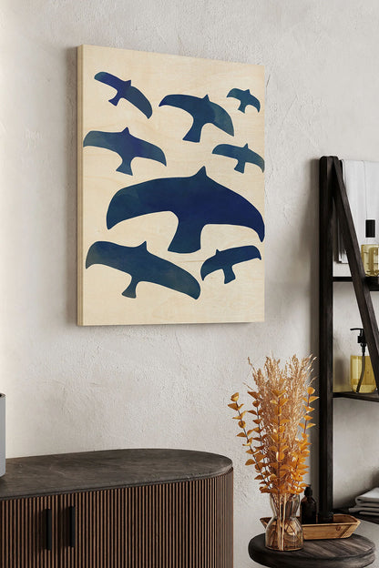 Matisse Seagulls I Wood Art Print - Oakavia