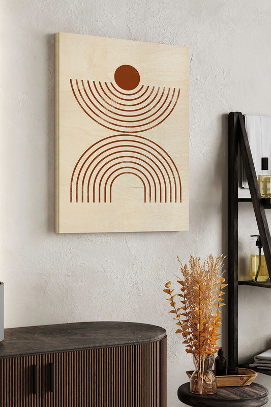 Arches and Orbs II Wood Art Print - Oakavia