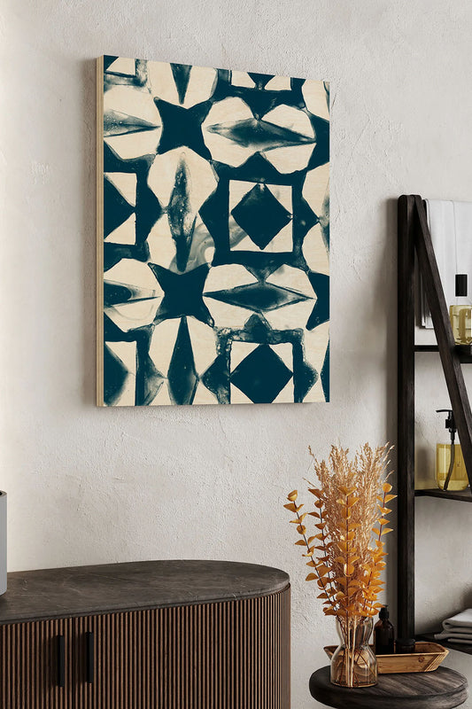 Monochrome Signals VI Wood Art Print - Oakavia