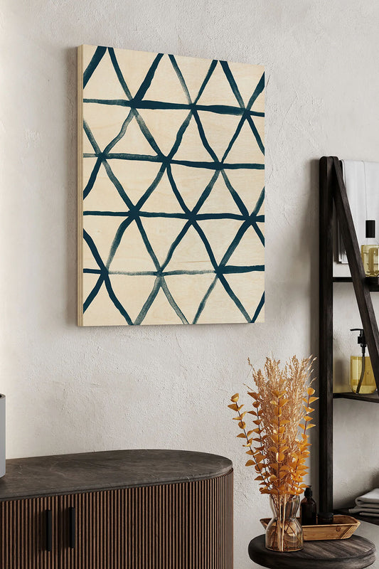 Monochrome Signals VII Wood Art Print - Oakavia