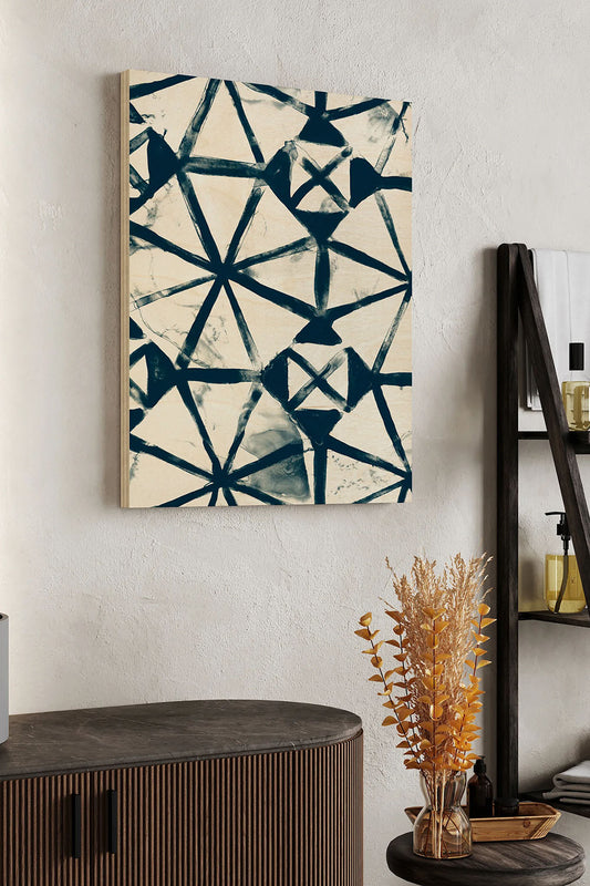 Monochrome Signals VIII Wood Art Print - Oakavia