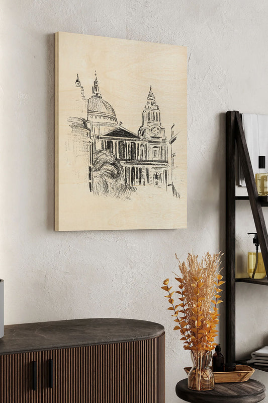 Day Street II Wood Art Print - Oakavia