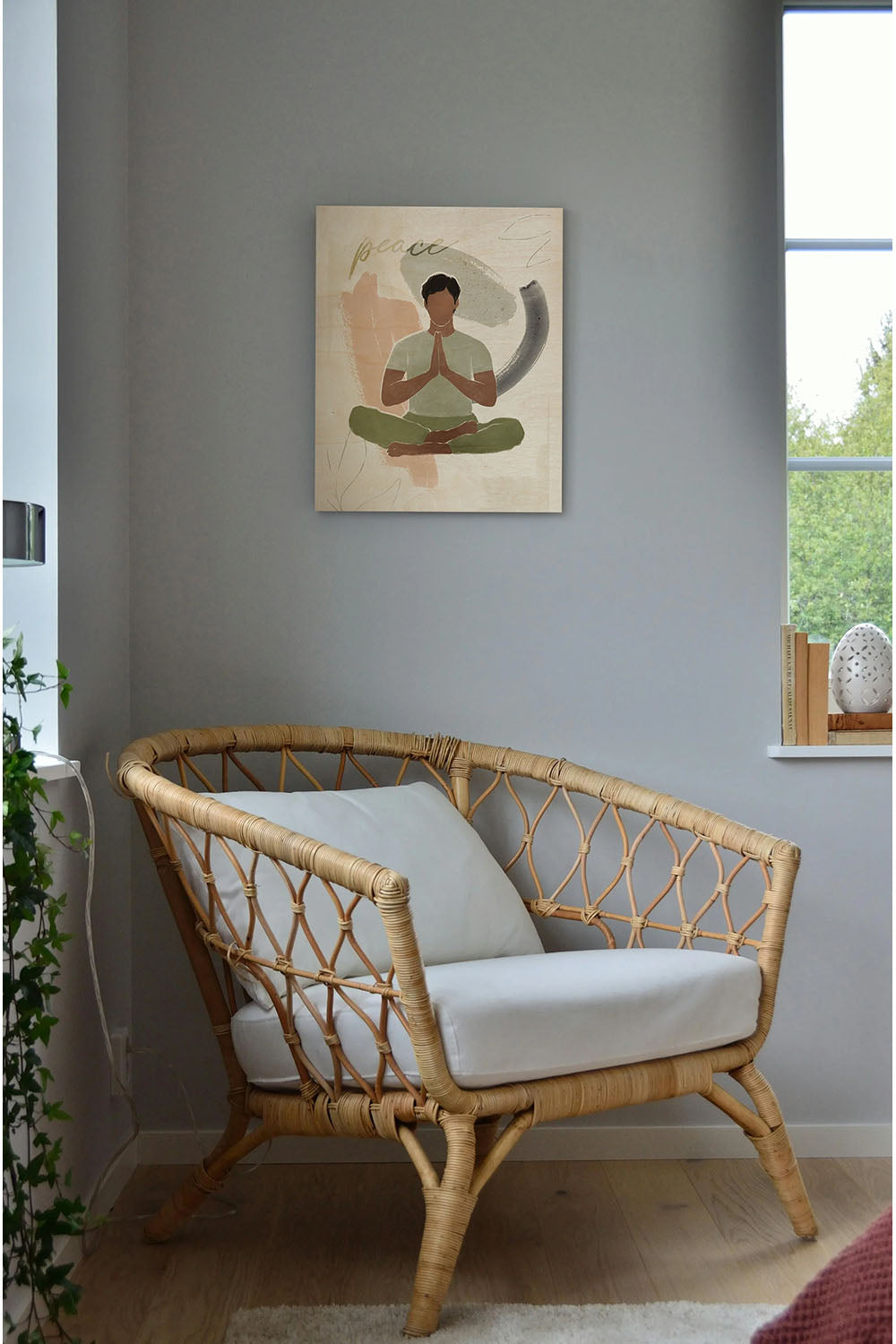 Yoga Practice V Wood Art Print - Oakavia