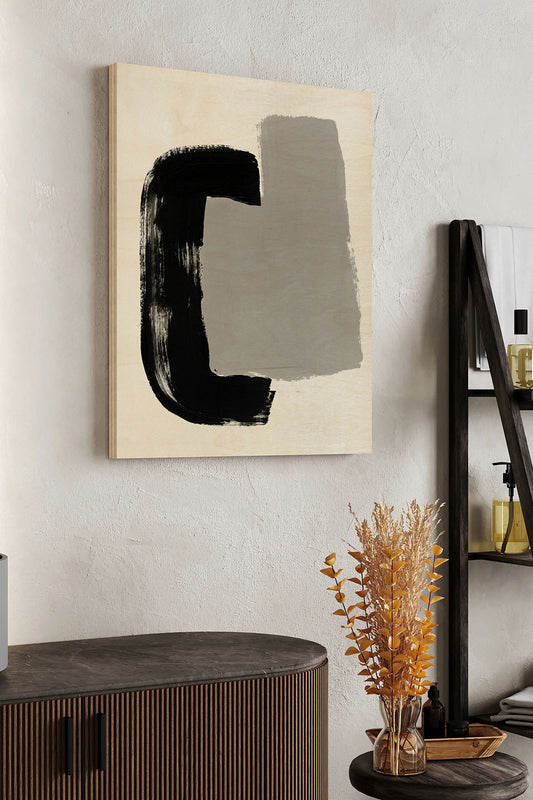 Abrazo V Wood Art Print - Oakavia