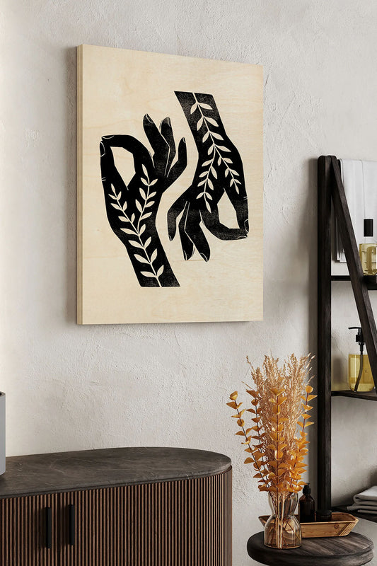 Plant Offering III Wood Art Print - Oakavia