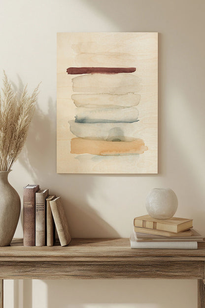 River & Clay II Wood Art Print - Oakavia