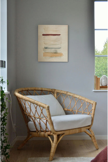 River & Clay II Wood Art Print - Oakavia