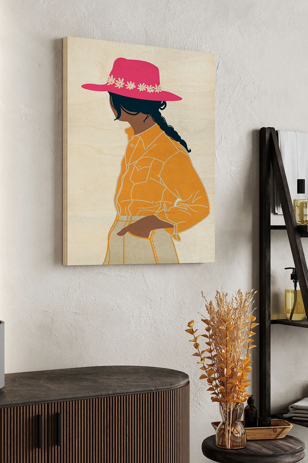 Cowgal I Wood Art Print - Oakavia