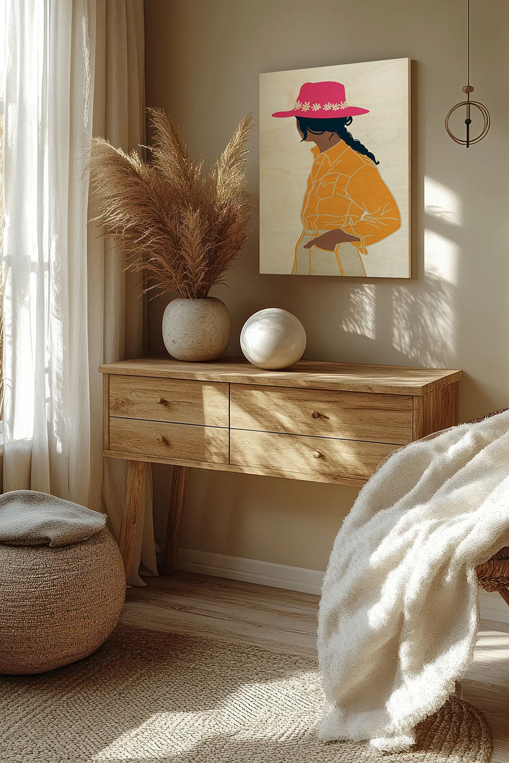 Cowgal I Wood Art Print - Oakavia