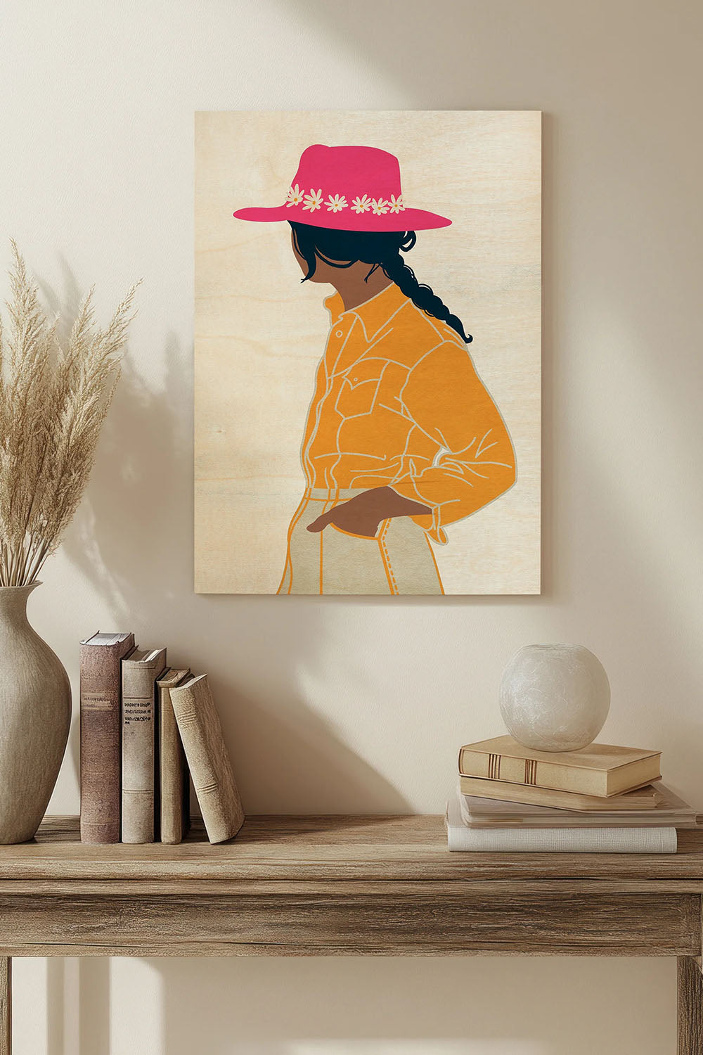 Cowgal I Wood Art Print - Oakavia