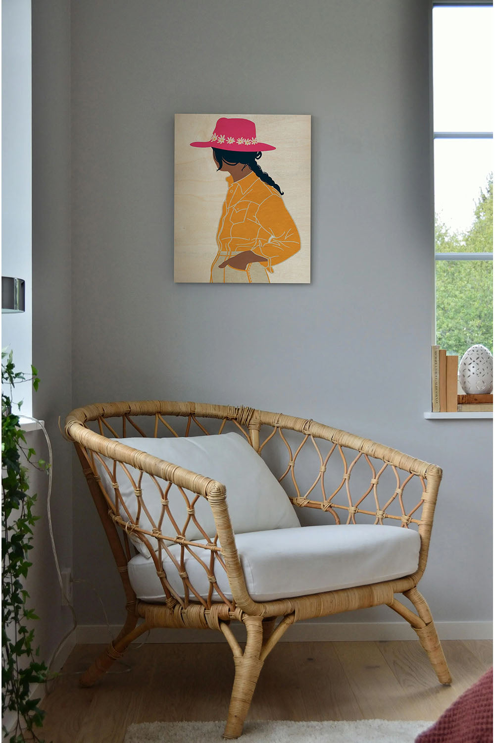 Cowgal I Wood Art Print - Oakavia
