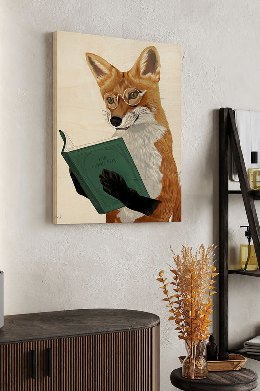 Animated Animals II Wood Art Print - Oakavia
