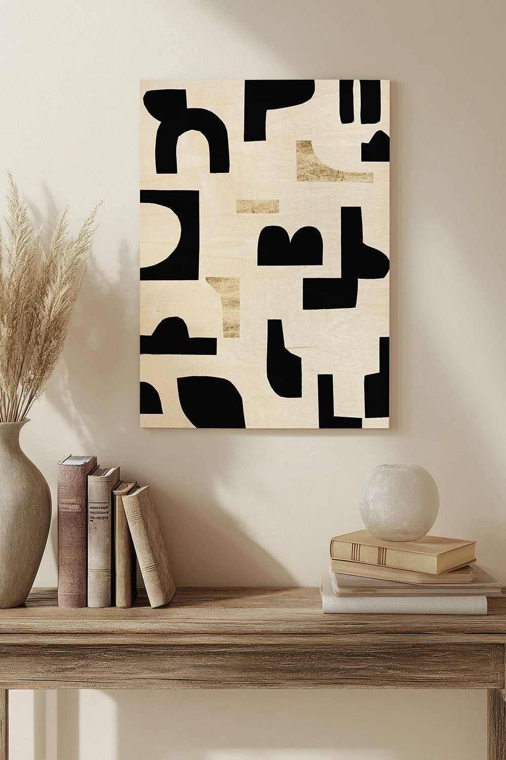 Missing Pieces II Wood Art Print - Oakavia
