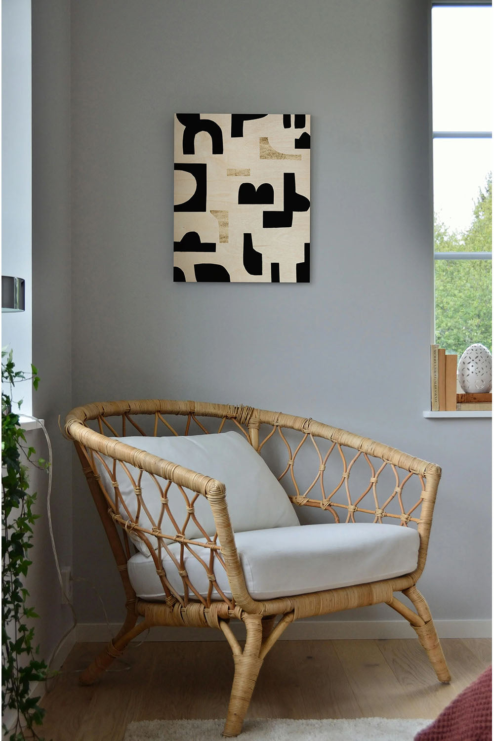Missing Pieces II Wood Art Print - Oakavia