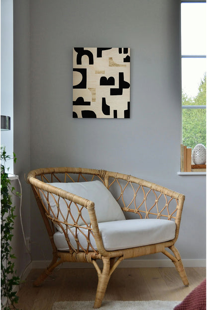 Missing Pieces II Wood Art Print - Oakavia