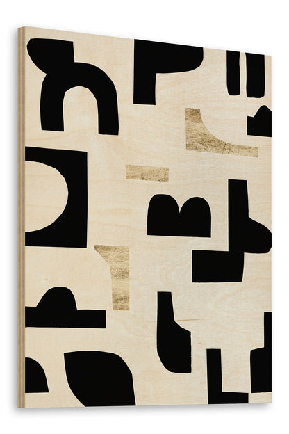 Missing Pieces II Wood Art Print - Oakavia