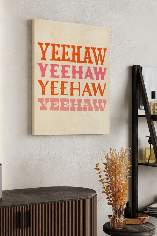 Howdy Cowgirl VII Wood Art Print - Oakavia