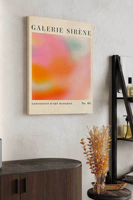 Radiant Gradients I Wood Art Print - Oakavia