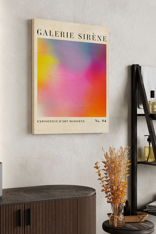 Radiant Gradients IV Wood Art Print - Oakavia