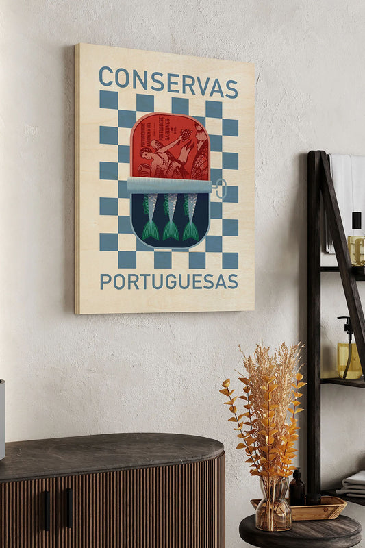Sardinhas I Wood Art Print - Oakavia