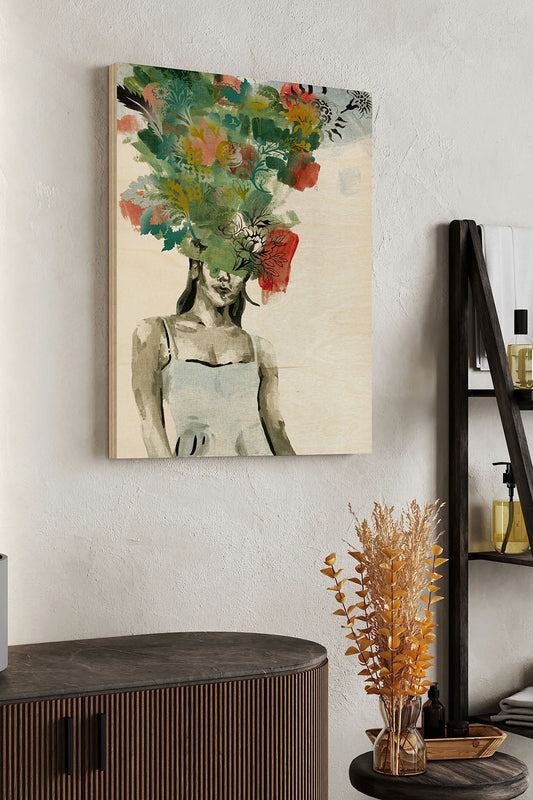 The Forest Soul I Wood Art Print - Oakavia