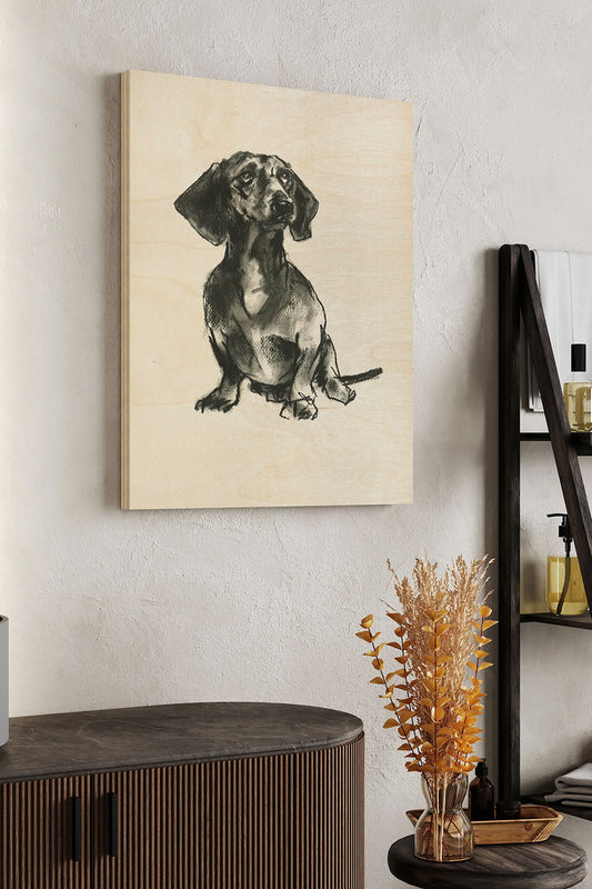 Doggy Expressions IV Wood Art Print - Oakavia