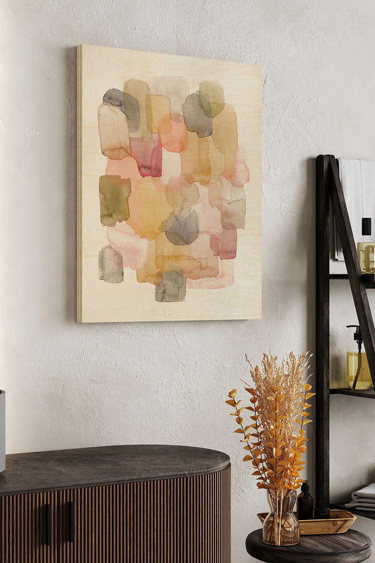 Glass Sherbet I Wood Art Print - Oakavia