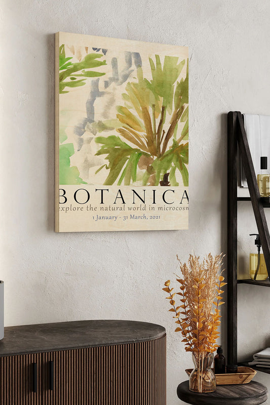 Botanica Exhibition Poster III Wood Art Print - Oakavia