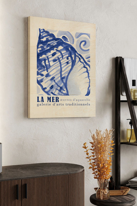 La Mer Exhibition Poster I Wood Art Print - Oakavia