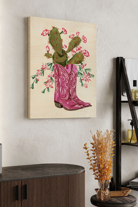 Desert Boots I Wood Art Print - Oakavia