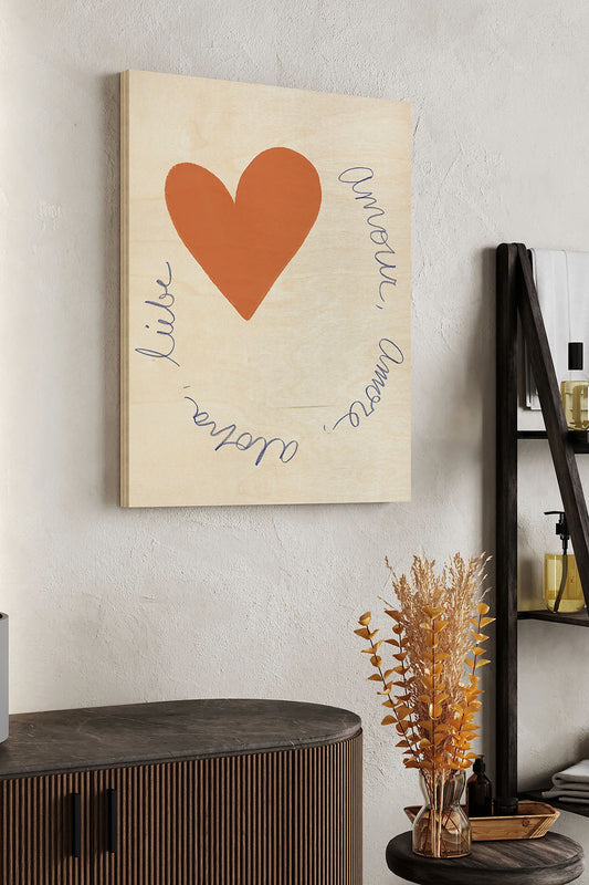 Lover Languages I Wood Art Print - Oakavia