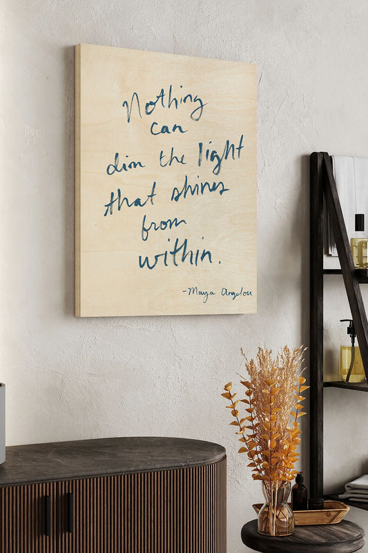Quotable Sentiments II Wood Art Print - Oakavia