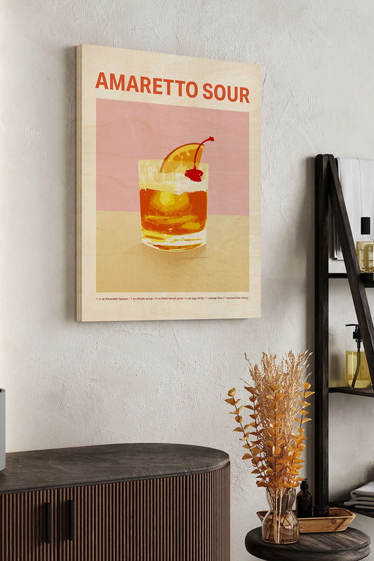 Cocktail Exhibition Poster II Wood Art Print - Oakavia