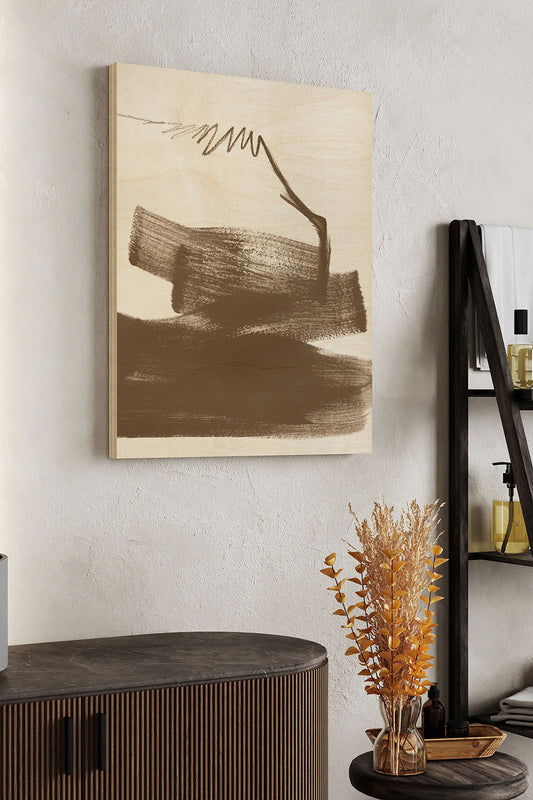 Half Full I Wood Art Print - Oakavia