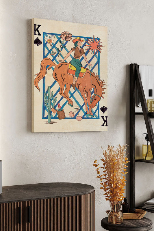 Range Rider III Wood Art Print - Oakavia