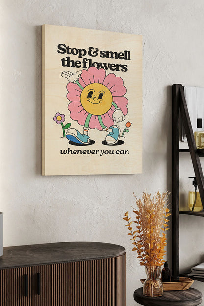 Retro Cartoon Character I Wood Art Print - Oakavia
