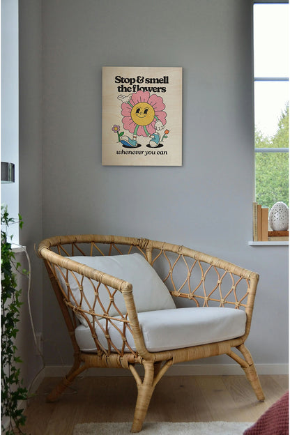 Retro Cartoon Character I Wood Art Print - Oakavia