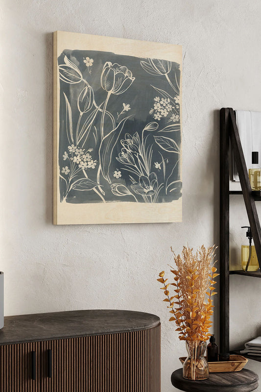 Early Spring Blooms I Wood Art Print - Oakavia
