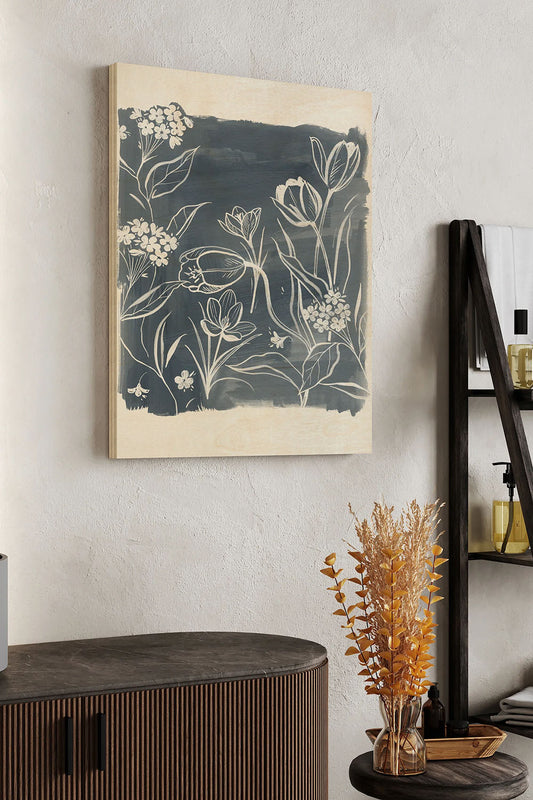 Early Spring Blooms II Wood Art Print - Oakavia