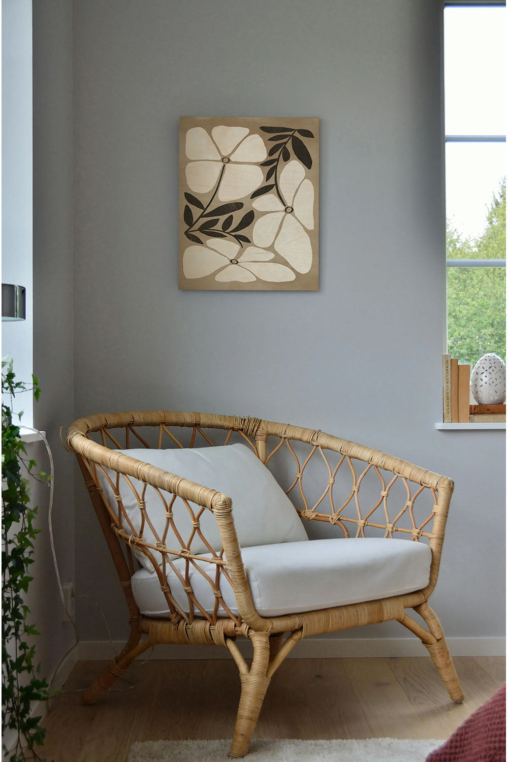 Melty Blooms I Wood Art Print - Oakavia