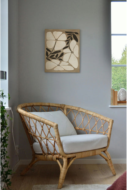 Melty Blooms I Wood Art Print - Oakavia